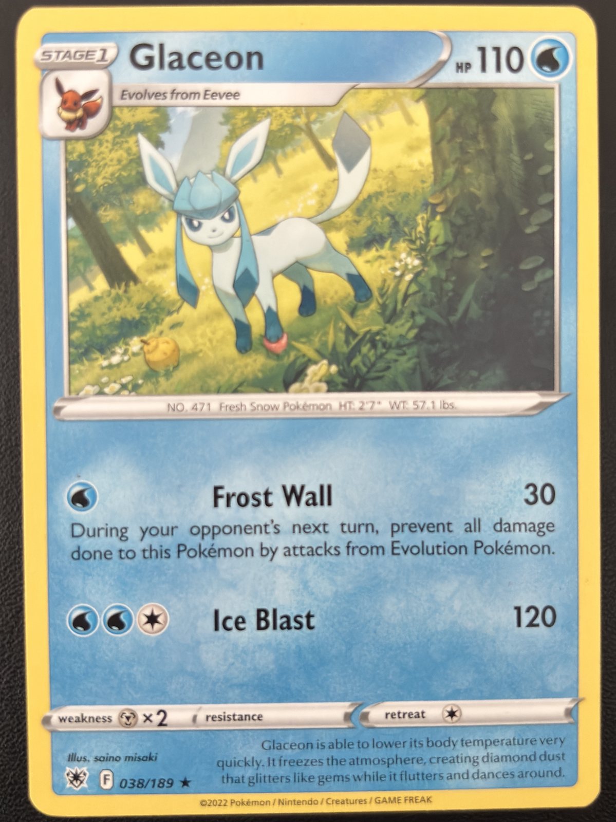 Glaceon 038/189