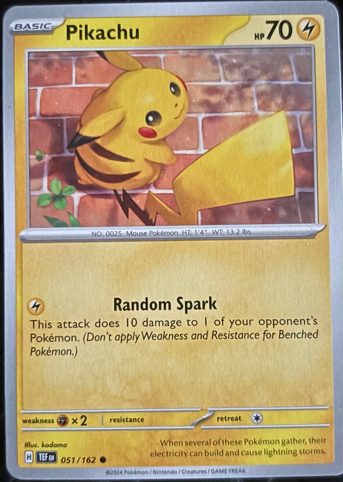 Pikachu 051/162