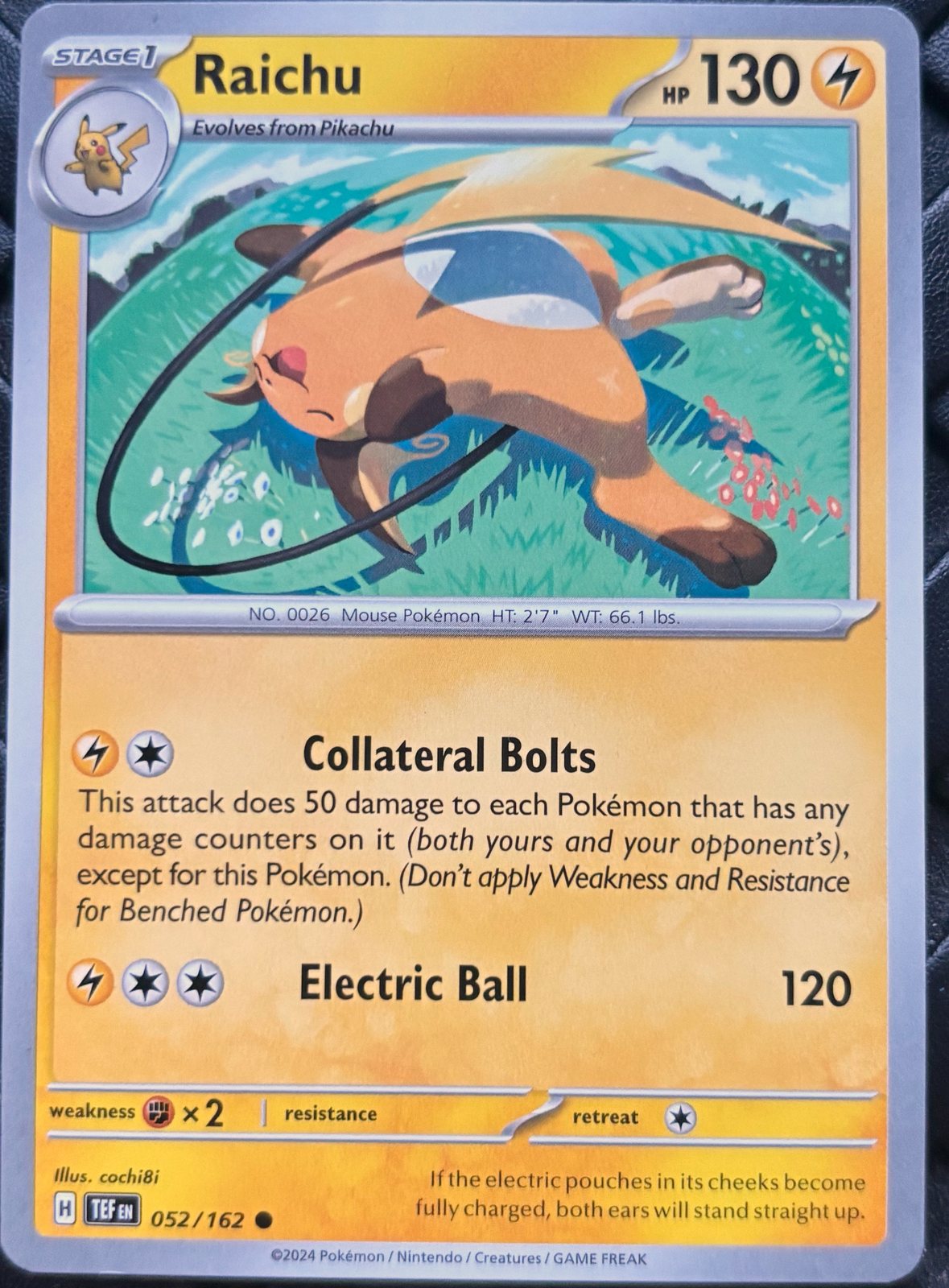 Raichu 052/162