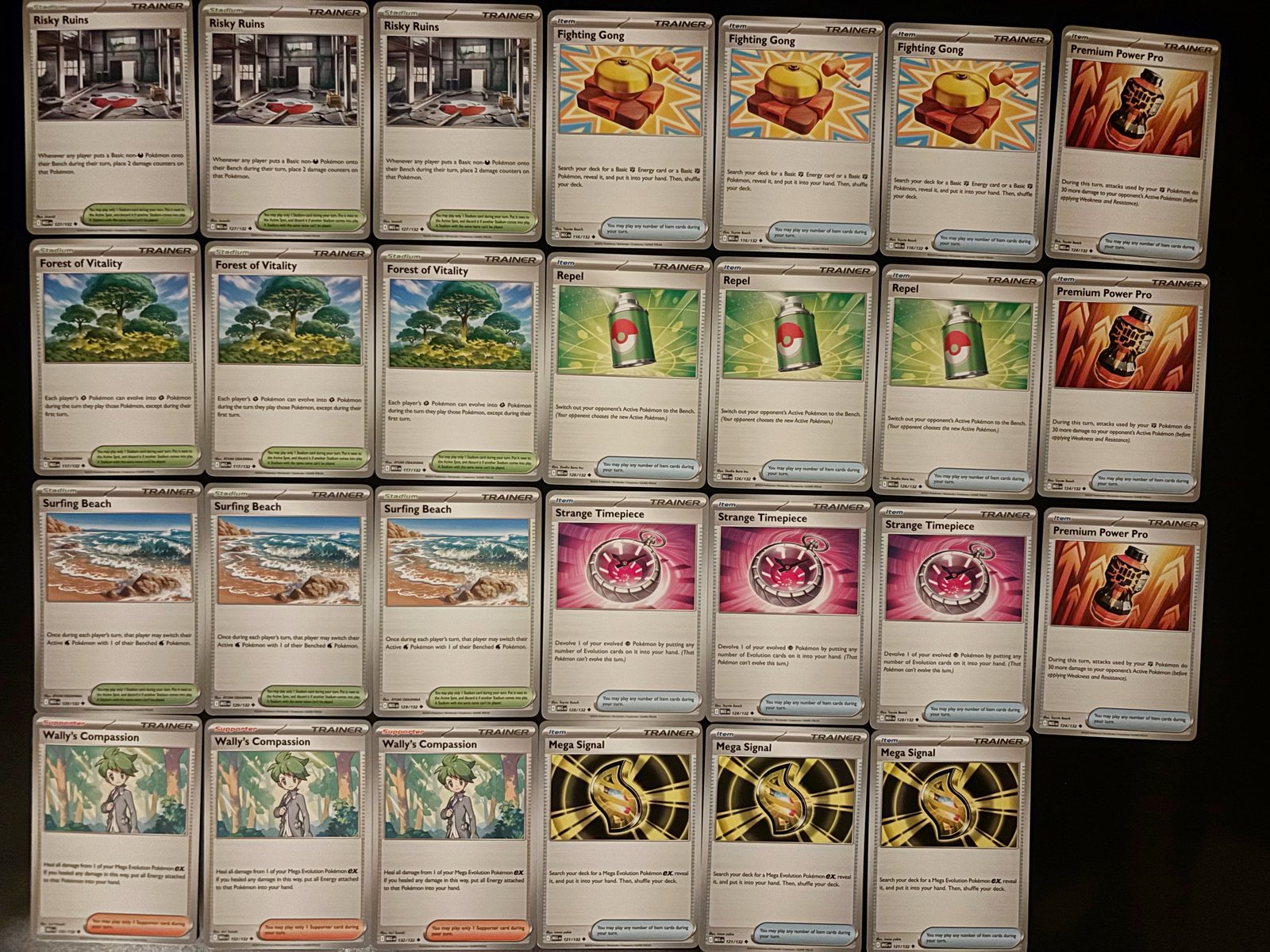 Mega Evolutions Trainers Bulk (39 ks)
